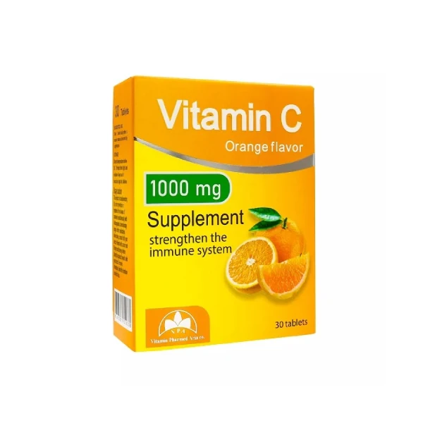 قرص ویتامین ث ویتامین فارمد - 1000 میلی گرم بسته 30 عددی